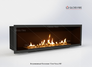 Встраиваемый биокамин Gloss fire "Очаг Focus MS" Арт. 001