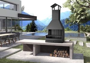 Барбекю Rocal Palma 75 Inox Jardin