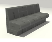 Лавка со спинкой STL-1