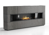 Встраиваемый биокамин Очаг MS-арт.012 торговой марки Gloss Fire