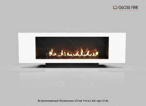 Встраиваемый биокамин Gloss fire "Очаг Focus MS" Арт. 012