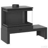 Чугунная печь камин Dorako STO Max 14 3F