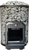 Дровяная печь для бани и сауны COZY 18 O-TW выносная топка